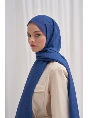 Carell Nilla Pamuklu Şal Ocean Indigo