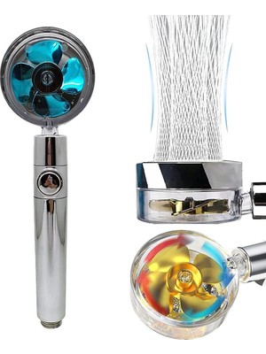 Fantastik Store Ennalbur 360 Derece Dönebilen Pervaneli Turbo  Duş Başlığı