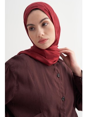 Carell Küpçizgi Jakar Italyan Ipekli Şal Bordo