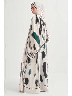 Carell Emera Floş Abaya Krem