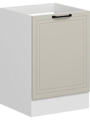 Alvinka Mutfak Modül Mbr_a Alt 1k 60CM Evye Dolap Beyaz Kumtaşı Suntalam