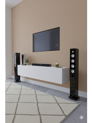 Kzy Mobilya Best Duvara Monte Tv Ünitesi - Tv Sehpası Düşer Kapaklı Tv Ünitesi Televizyon Sehpası