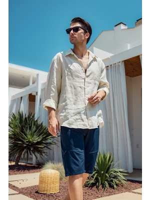 Ters Fermuar Erkek Şort Mayo Rks-08 Laci