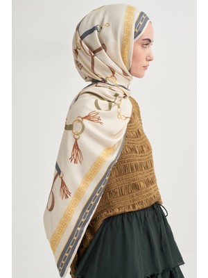 Carell Alvena Incira Viskon Şal Krem