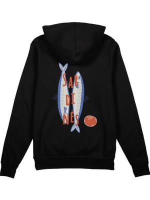 The Lucid Lab Sardines Oversize Hoodie - Siyah