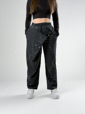 Cocopelli Kemer Detaylı Desenli Kadın Pantolon COC2763