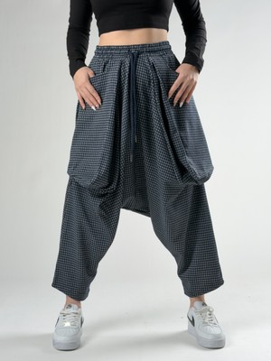 Cocopelli Oversize Mavi Kadın Avangard Şalvar COC2766