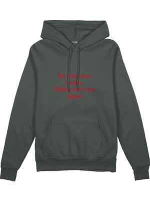 The Lucid Lab Be Your Own Daddy Make Your Own Sugar  Oversize Hoodie - Antrasit