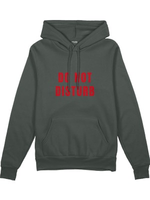 The Lucid Lab Do Not Disturb  Oversize Hoodie - Antrasit