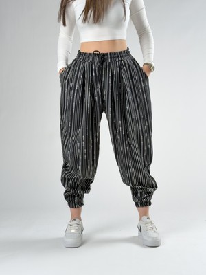 Cocopelli Yağmur Desenli Kadın Jogger Pantolon COC2756