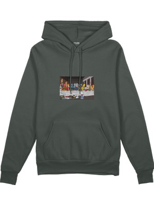 The Lucid Lab Champions Last Supper  Oversize Hoodie - Antrasit