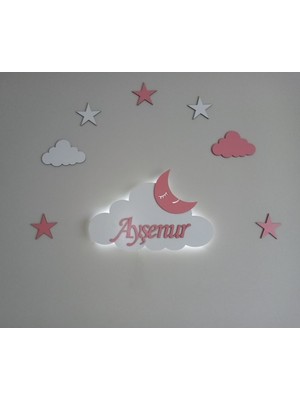 PremiumPort Renkli Çocuk Odası Dekoratif Gece Lambası, Sıcak ve Yumuşak Işık