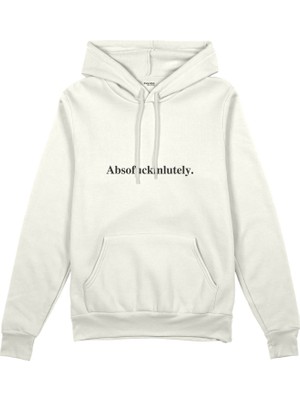 The Lucid Lab Absofuckinlutely  Oversize Hoodie - Beyaz
