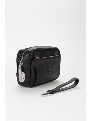 Fossil %100 Hakiki Deri Özel Tasarım Şifreli Kilitli El Çantası Portföy Traş Çantası