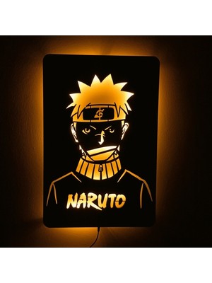 PremiumPort Dinamik Naruto Temalı LED Işıklı Duvar Dekoru, Enerjik ve Şık Tasarım