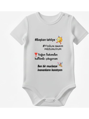 Prematüre Bebek Taburcu Tahliye Baskılı Zıbın