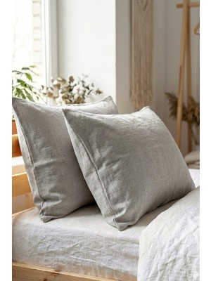 giftkonsept Pamuklu Fermuarlı 50X70 cm 2'li Yastık Kılıfı
