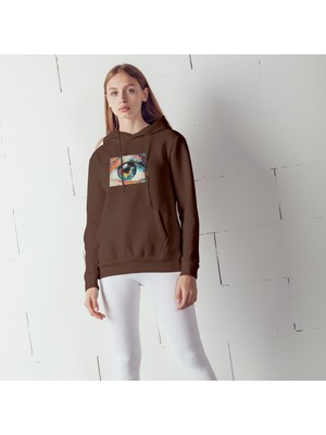 The Lucid Lab The Eye Oversize Hoodie - Kahverengi