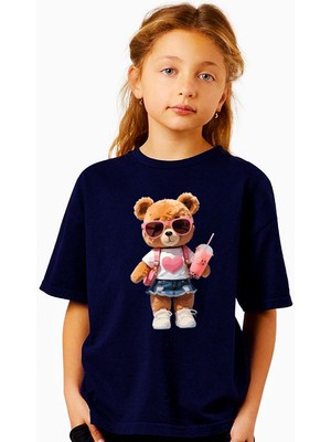 ÇARŞI47 Kız Çocugu Tişört 3D Baskı Kalitesi ile T-Shirt