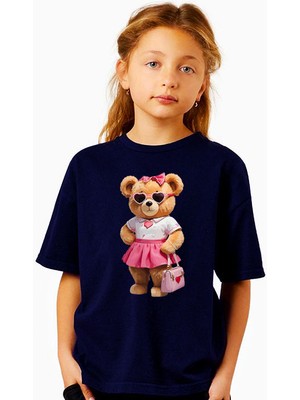 ÇARŞI47 Kız Çocugu Tişört 3D Baskı Kalitesi ile T-Shirt