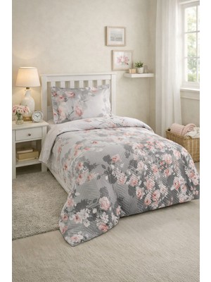 Özdilek Lupita Dört Mevsim Kapitone Nevresim Takımı Tek Kişilik - Gri