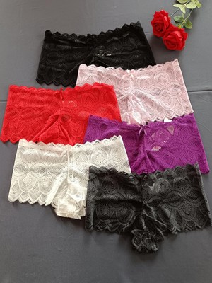 Dominant Miranda Full Dantelli Kadın İç Giyim Boxer Külot ( Renk ve Beden Seçilerek 1 ADET Gönderilir )