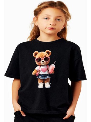 ÇARŞI47 Kız Çocugu Tişört 3D Baskı Kalitesi ile T-Shirt