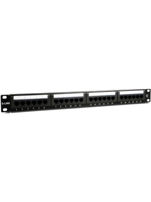 Ronanna S-Lınk SL-F624 Cat6 Patch Panel, 24-Port, Utp, 1u