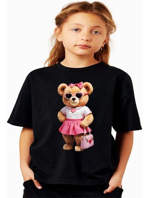 ÇARŞI47 Kız Çocugu Tişört 3D Baskı Kalitesi ile T-Shirt