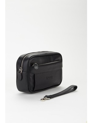 Fossil %100 Hakiki Deri Özel Minimal Tasarım El Çantası Portföy Traş Çantası