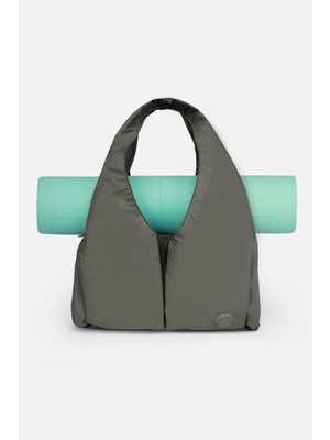 İcone Bag Pliseli Spor Çanta, Su Geçirmez Kumaş Spor Çanta, Omuz Çantası, Çok Cepli Spor Çanta