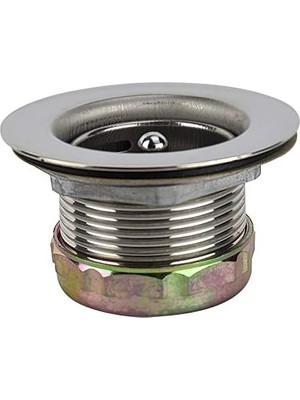 Pak  878PC Paslanmaz Çelik Junior Duo Sepetli Lavabo Süzgeci, 5 cm Veya 5-1/2 Inç Açıklıklara Uyar, Parlak Krom