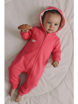 Cigit Fermuarlı Tulum 0-3 Yaş Mercan