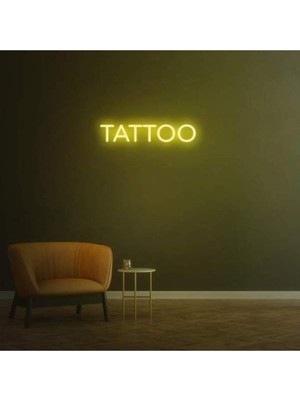 PremiumPort Neon LED Işıklı Tattoo Yazısı 40X15 Cm, Şık ve Parlak Dekoratif Ürün