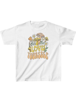 Çocuk Unisex Baskılı T-Shirt - Beyaz