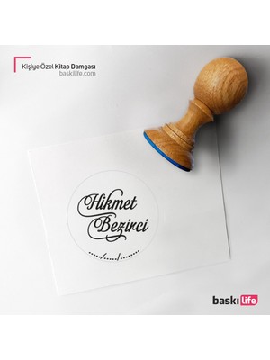 Baskı Life Kişiye Özel Kitap Damgası Kitap Mührü Kaşe Kitap Mühür Özel Damga 188