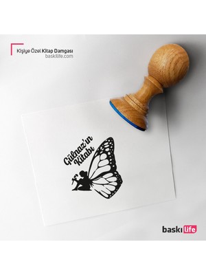 Baskı Life Kişiye Özel Kitap Damgası Kitap Mührü Kaşe Kitap Mühür Özel Damga 405-1