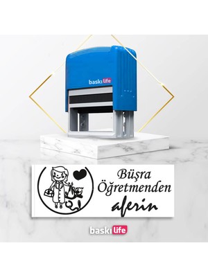Baskı Life  Kaşe  Kitap Mührü Kitap Damgası Kişiye Özel Kaşe 620