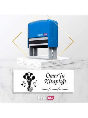 Baskı Life  Kaşe  Kitap Mührü Kitap Damgası Kişiye Özel Kaşe 553
