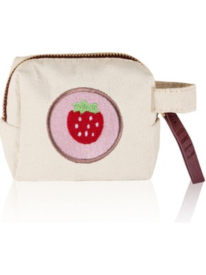 The Mia Meyve Nakışlı Çanta Çilek 14X12 cm