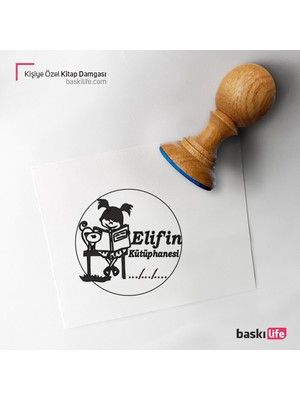 Baskı Life Kişiye Özel Kitap Damgası Kitap Mührü Kaşe Kitap Mühür Özel Damga 42