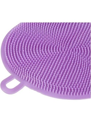 Yuvarlak Silikon Çok Amaçlı Silikon Bulaşık Fırçası, 2'li