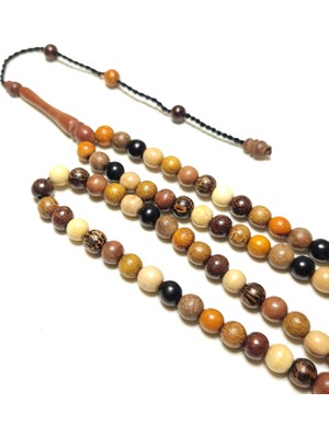 KENZİDAR Karışık Ağaç 99’luk Tesbih 8x8 Mm.