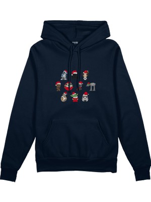 The Lucid Lab Star Wars Christmas Icons Oversize Hoodie - Lacivert