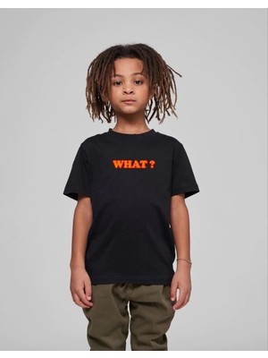 Çocuk Unisex Baskılı T-Shirt - Siyah