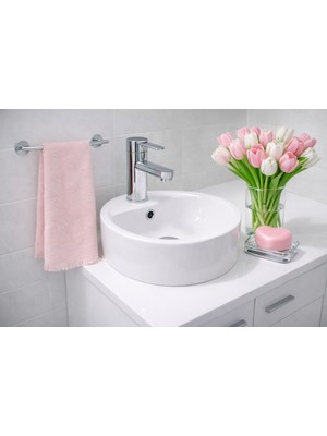Aylis Home Toz Pembe Kalpli Havlu