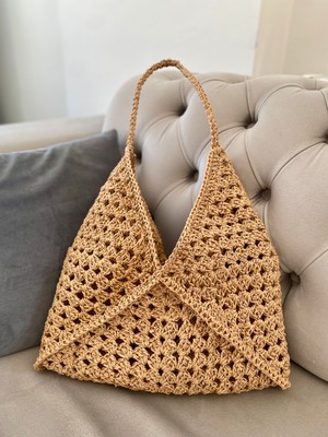 Rabika Motif Hasır Çanta