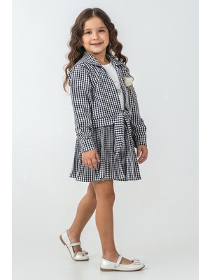 Kinderos Pötikare Ceketli Etekli Kız Çocuk 3\'lü Takım - 26K 2230