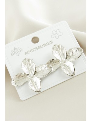 Osense Çiçek Metal Küpe