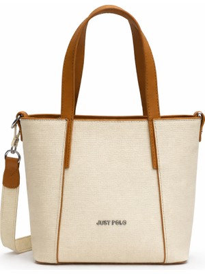 Just Polo Çapraz Askılı Kadın Çanta Krem 6047